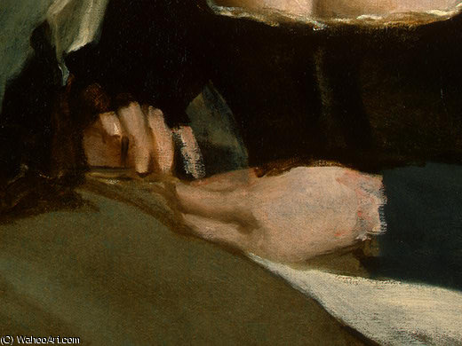 Wikioo.org - The Encyclopedia of Fine Arts - Painting, Artwork by Diego Velazquez - The needlewoman, c. detalj 2 ngw
