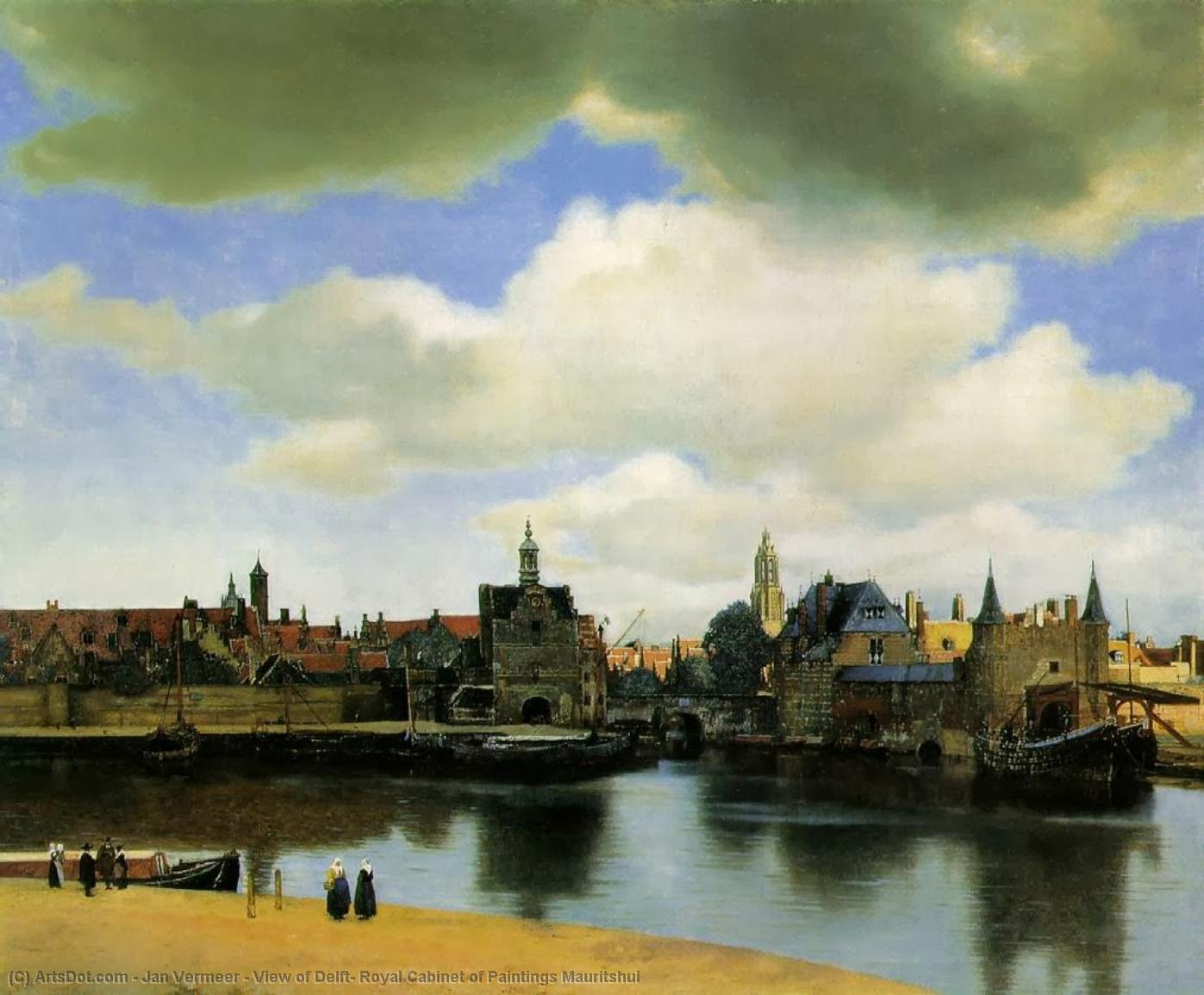 Wikioo.org - The Encyclopedia of Fine Arts - Painting, Artwork by Jan Vermeer - View of Delft, Royal Cabinet of Paintings Mauritshui