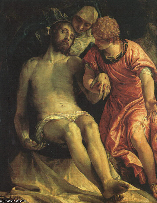 WikiOO.org - Encyclopedia of Fine Arts - Malba, Artwork Paolo Veronese - Pietà, eremitaget