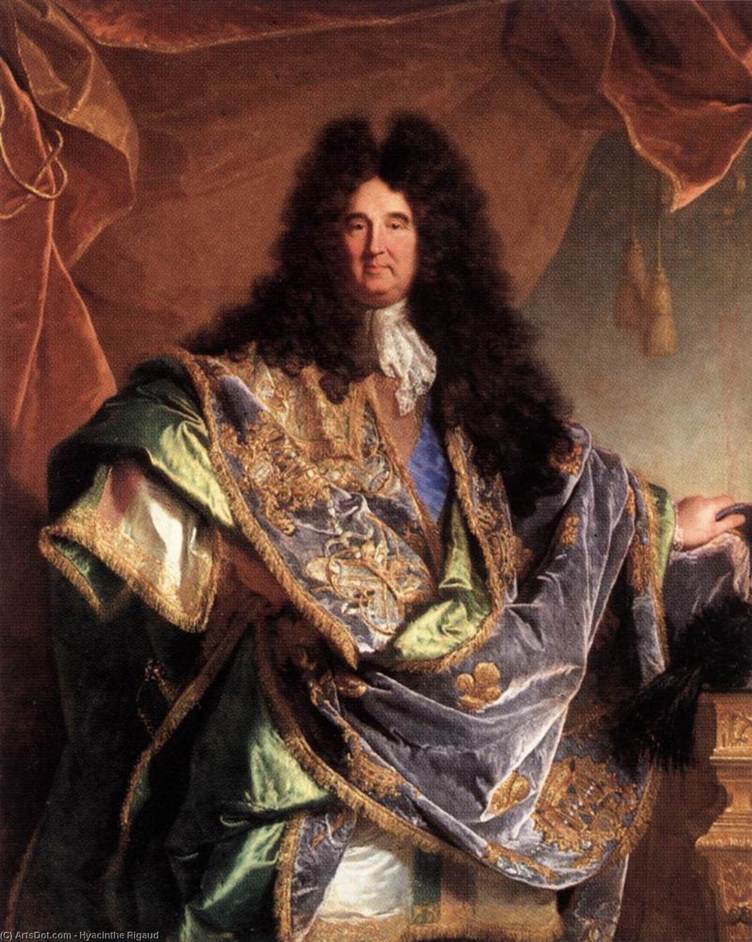 Wikioo.org - The Encyclopedia of Fine Arts - Painting, Artwork by Hyacinthe Rigaud - Portrait of Phillippe de Couraillon