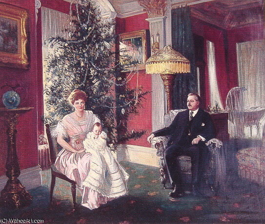 Wikioo.org - The Encyclopedia of Fine Arts - Painting, Artwork by Harry Herman Roseland - Christmas morning