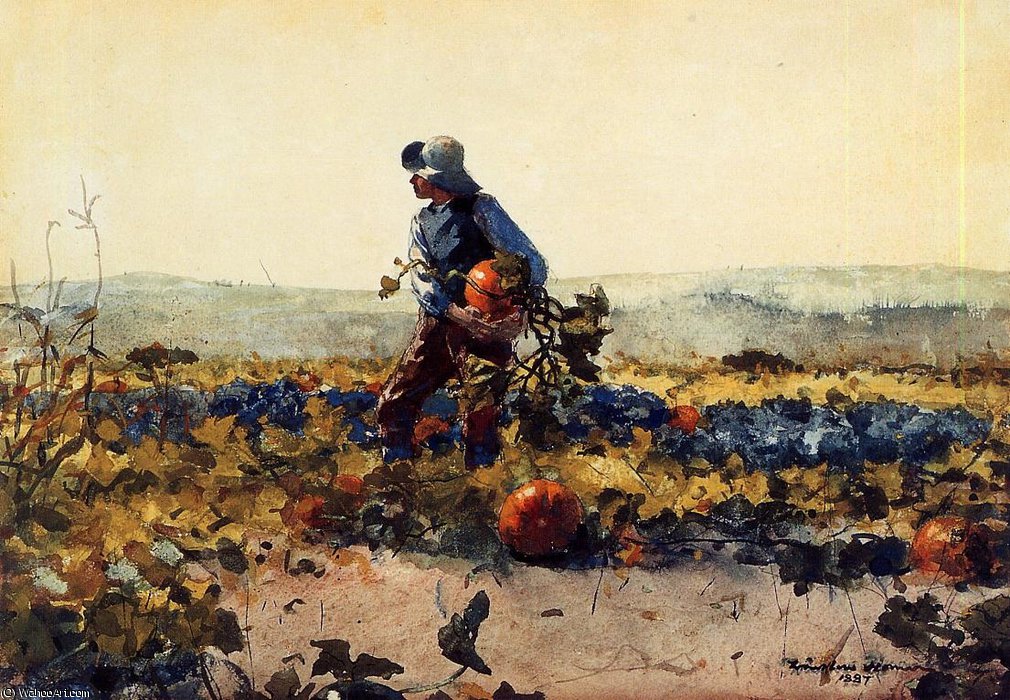 WikiOO.org - Encyclopedia of Fine Arts - Malba, Artwork Winslow Homer - Old english song