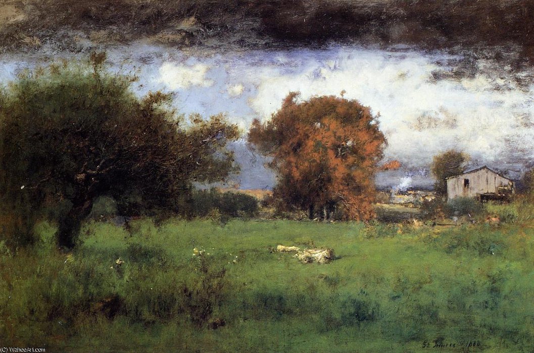 Wikioo.org - The Encyclopedia of Fine Arts - Painting, Artwork by George Innes - Early autumn, montclair
