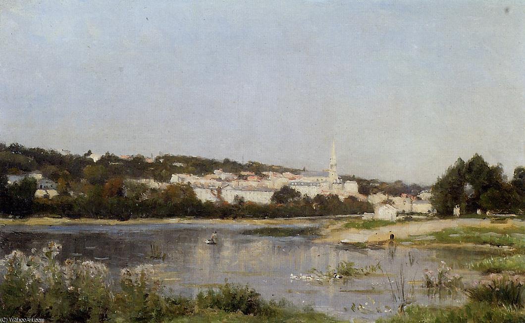 Wikioo.org - The Encyclopedia of Fine Arts - Painting, Artwork by Stanislas Lepine - The Banks of the Saine at St. Cloud