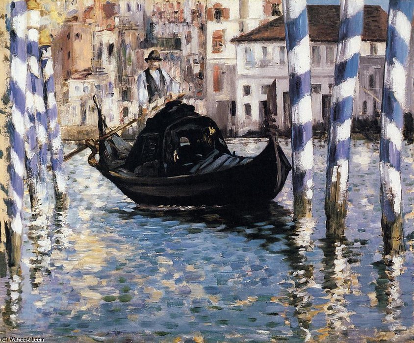 Wikioo.org - The Encyclopedia of Fine Arts - Painting, Artwork by Edouard Manet - Blue venice