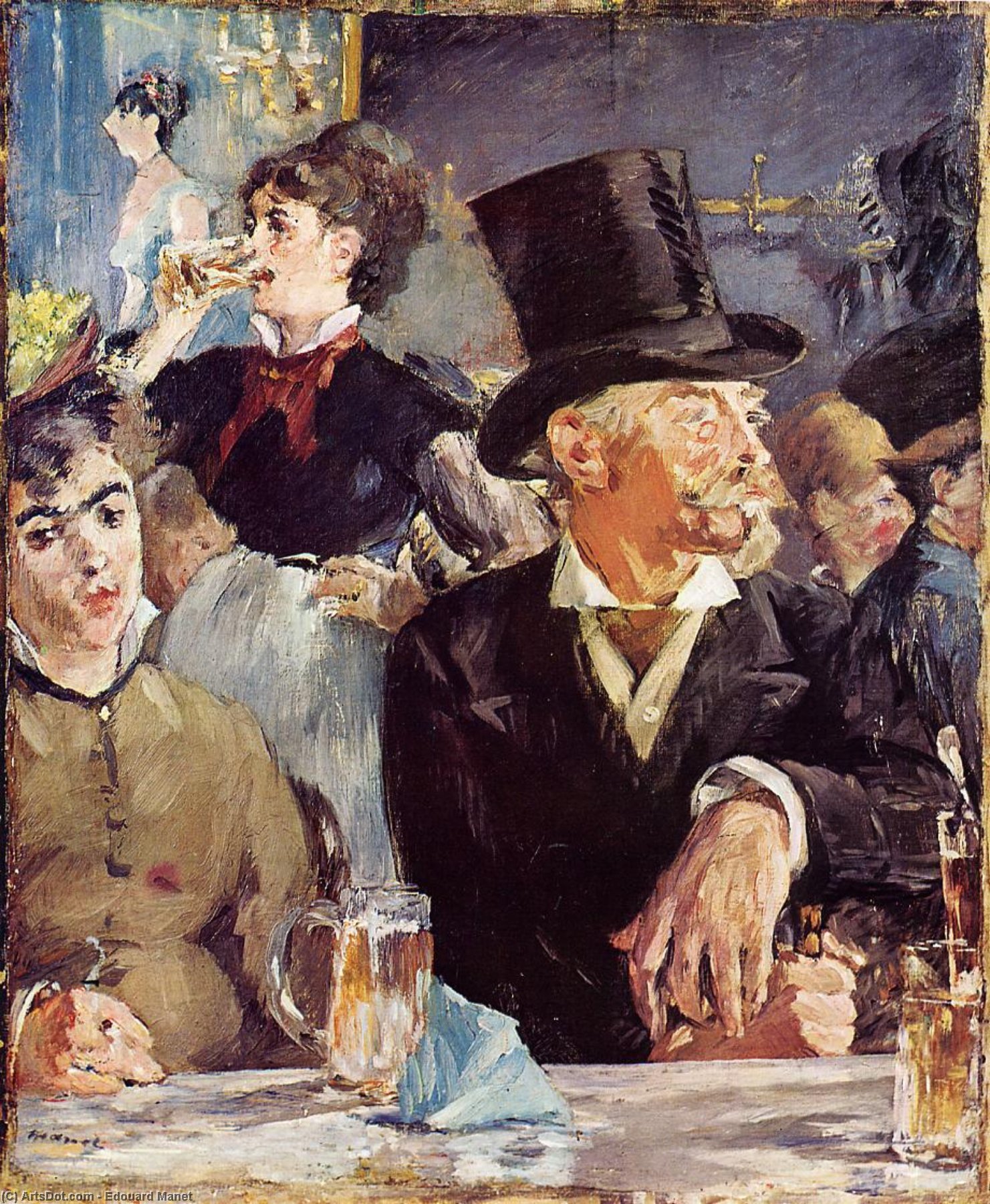 WikiOO.org - Енциклопедія образотворчого мистецтва - Живопис, Картини
 Edouard Manet - Cafe concert