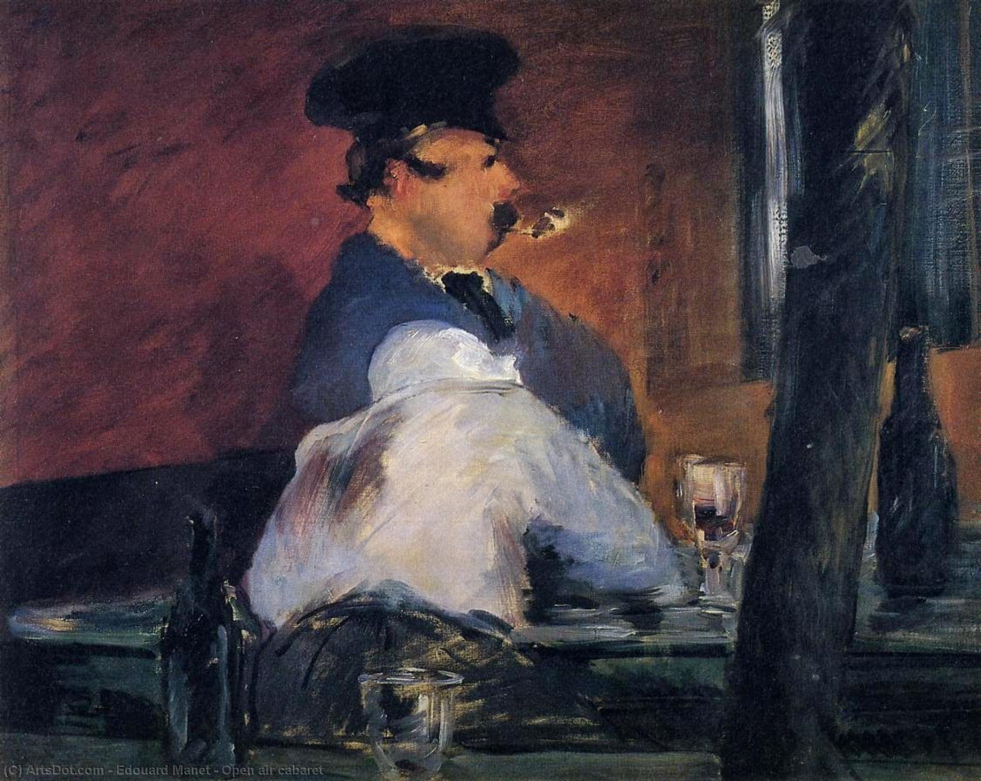 Wikioo.org – La Enciclopedia de las Bellas Artes - Pintura, Obras de arte de Edouard Manet - Aire libre cabaret