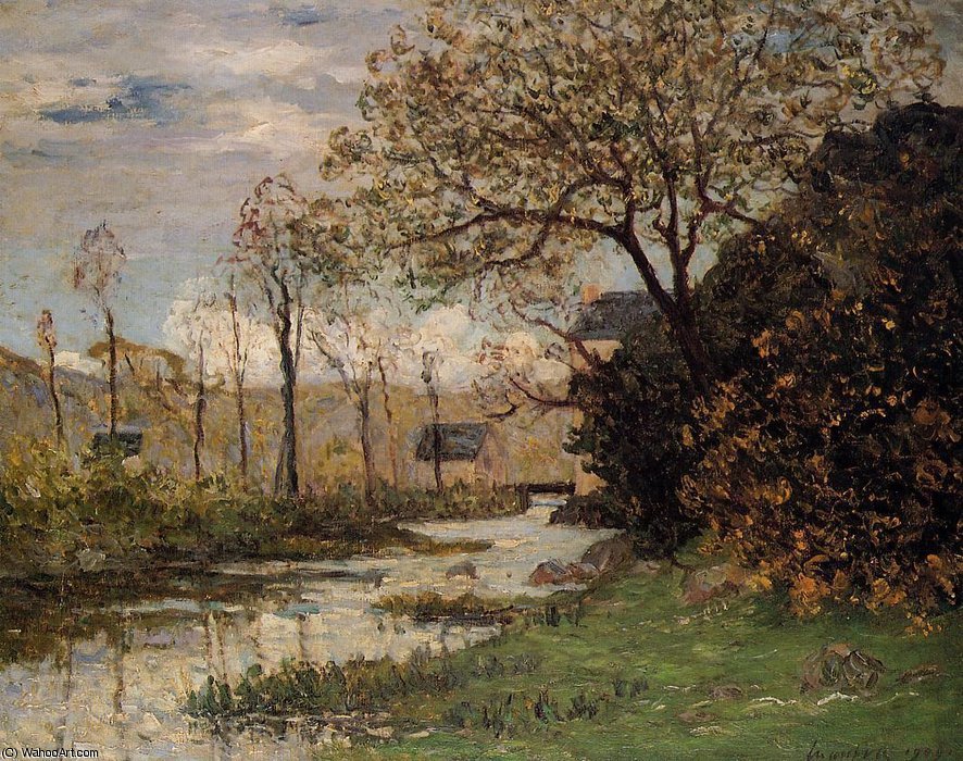 Wikioo.org - The Encyclopedia of Fine Arts - Painting, Artwork by Maxime Emile Louis Maufra - The auray river, spring