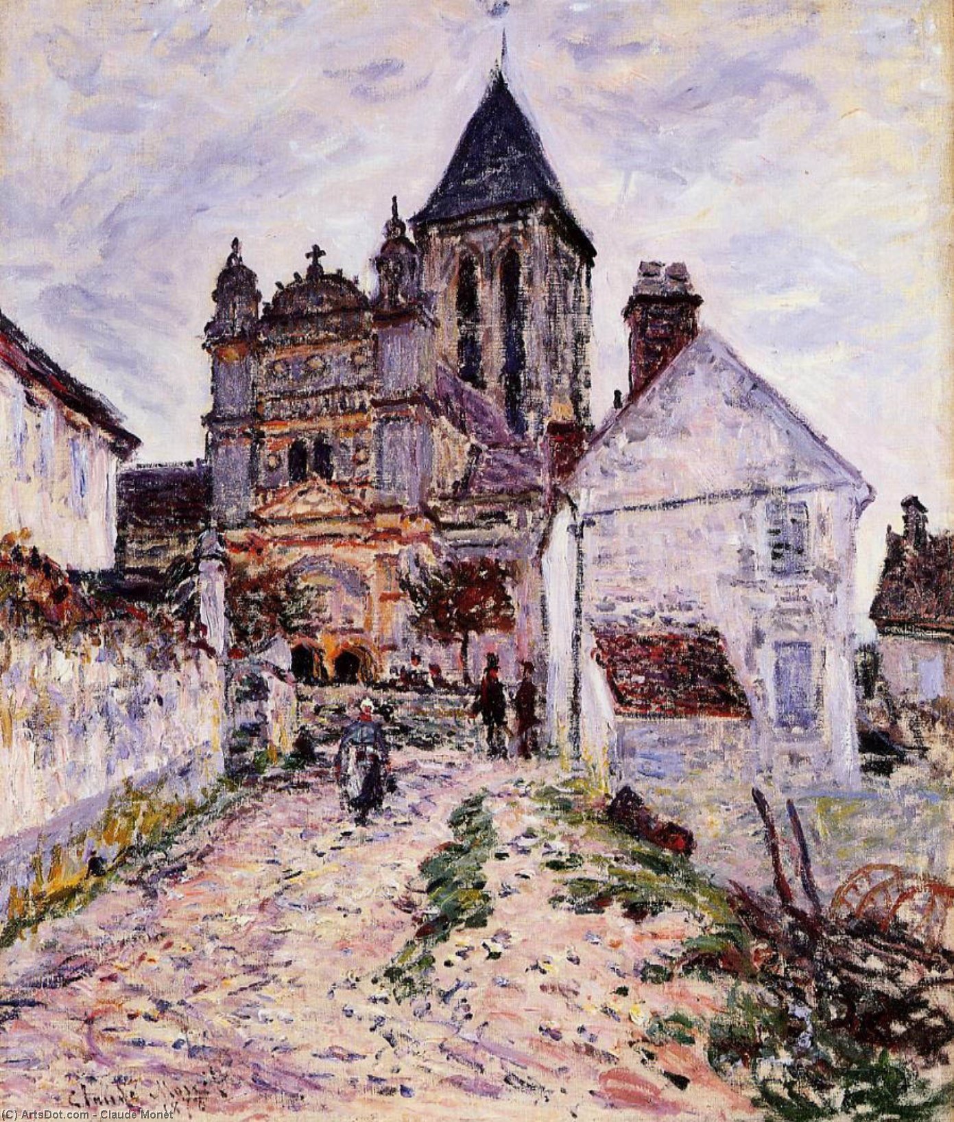 Wikioo.org – L'Enciclopedia delle Belle Arti - Pittura, Opere di Claude Monet - Chiesa a vetheuil