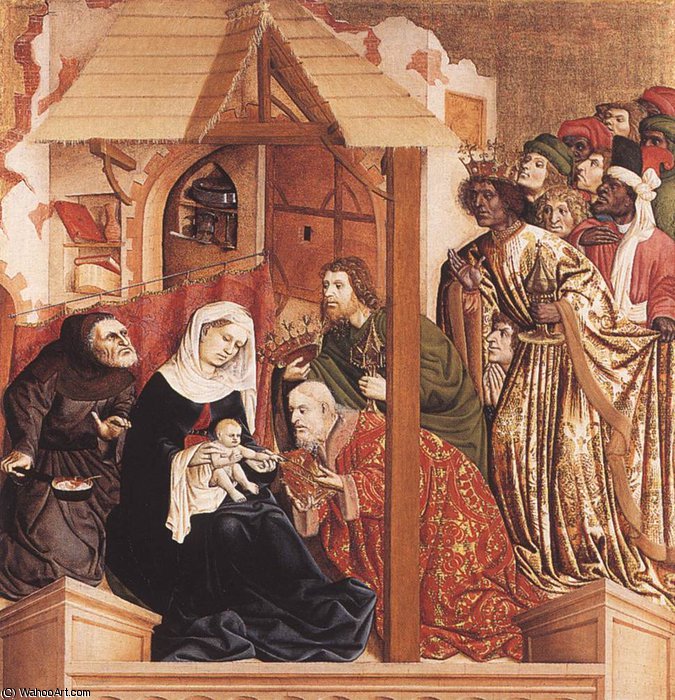 Wikioo.org - The Encyclopedia of Fine Arts - Painting, Artwork by Hans Multscher - The Adoration of the Magi