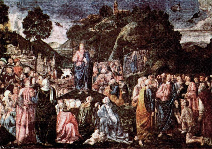 Wikioo.org - The Encyclopedia of Fine Arts - Painting, Artwork by Piero Di Cosimo (Piero Di Lorenzo) - Sermon on the Mount and Healing of the Leper