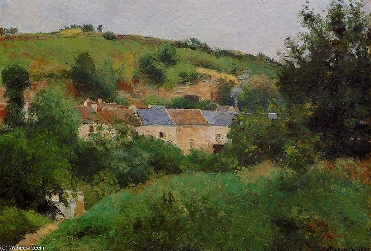 WikiOO.org - Εγκυκλοπαίδεια Καλών Τεχνών - Ζωγραφική, έργα τέχνης Camille Pissarro - The village pathway