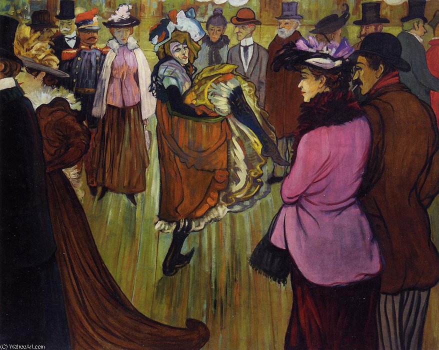 WikiOO.org – 美術百科全書 - 繪畫，作品 Louis Anquetin -  在 红磨坊 胭脂