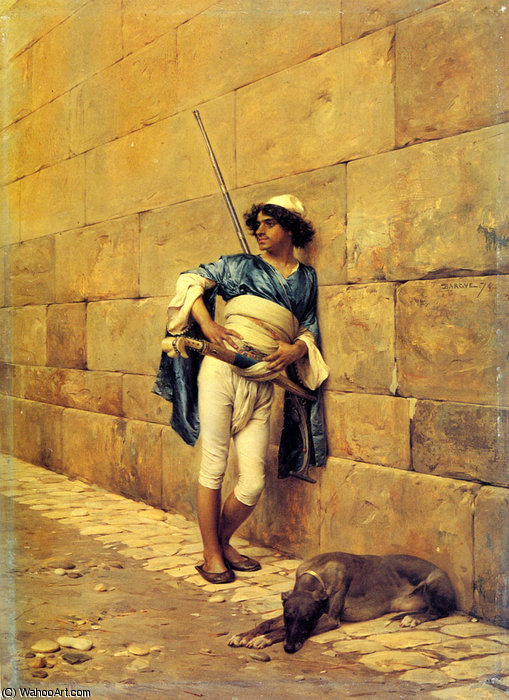 Wikioo.org - The Encyclopedia of Fine Arts - Painting, Artwork by Charles Bargue - The sentry
