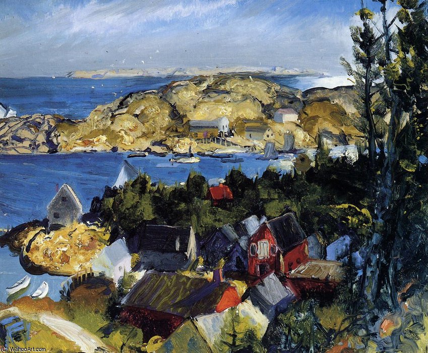 WikiOO.org - 百科事典 - 絵画、アートワーク George Wesley Bellows - MatinicusのFOM氏アララト