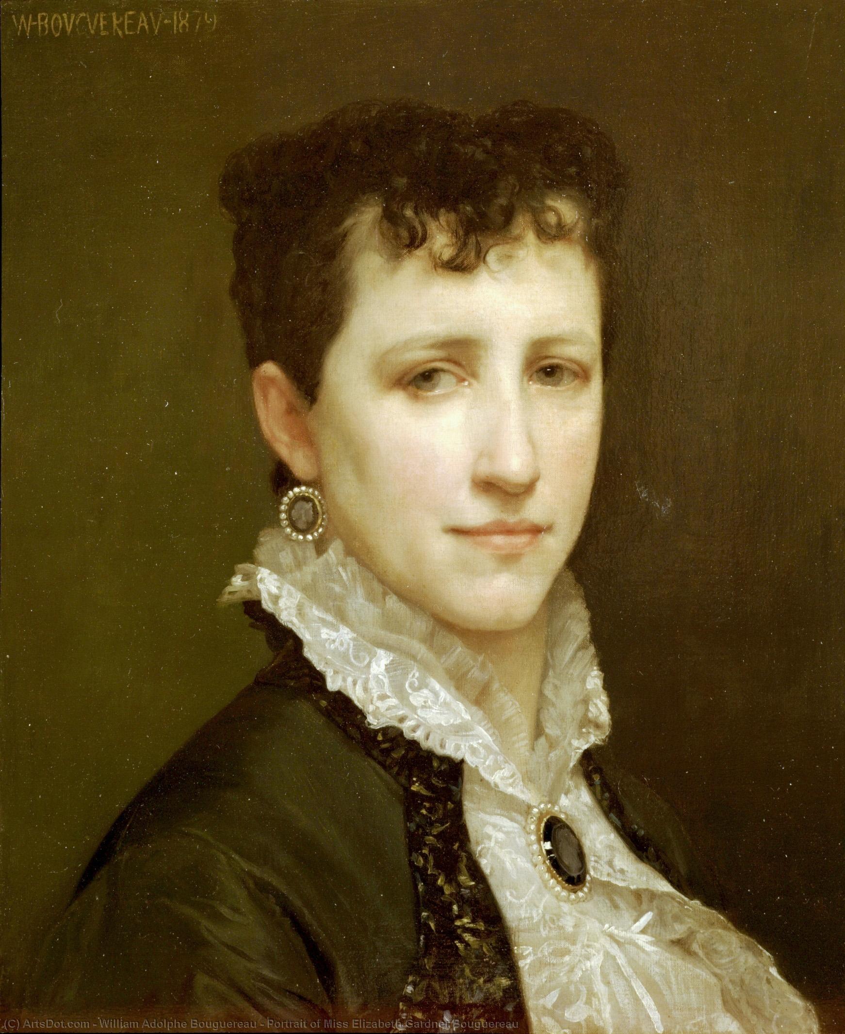 WikiOO.org - 백과 사전 - 회화, 삽화 William Adolphe Bouguereau - Portrait of Miss Elizabeth Gardner Bouguereau