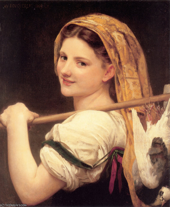 WikiOO.org – 美術百科全書 - 繪畫，作品 William Adolphe Bouguereau - 回 从  的  市场