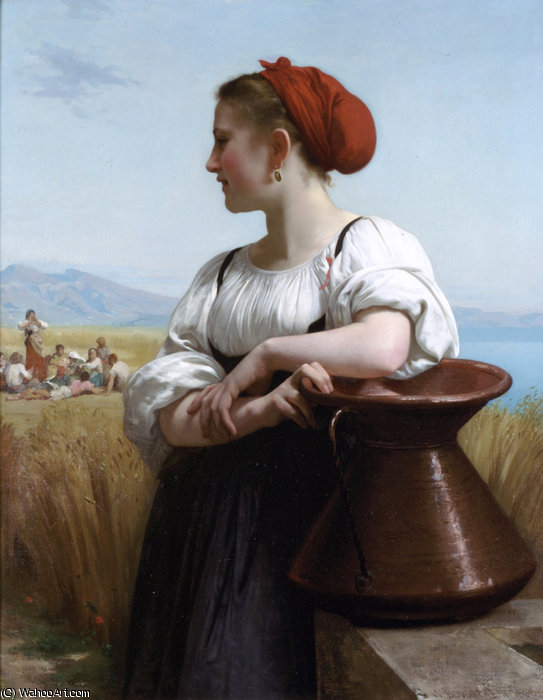 Wikioo.org - The Encyclopedia of Fine Arts - Painting, Artwork by William Adolphe Bouguereau - The harvester