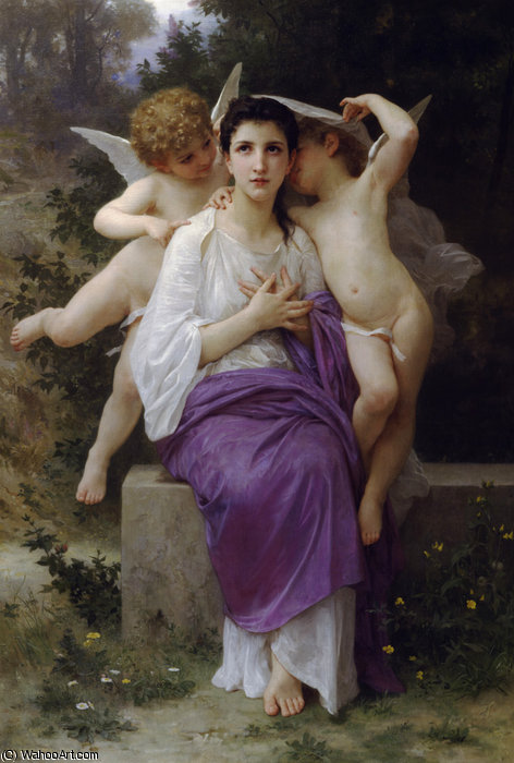 WikiOO.org – 美術百科全書 - 繪畫，作品 William Adolphe Bouguereau - 心脏的觉醒
