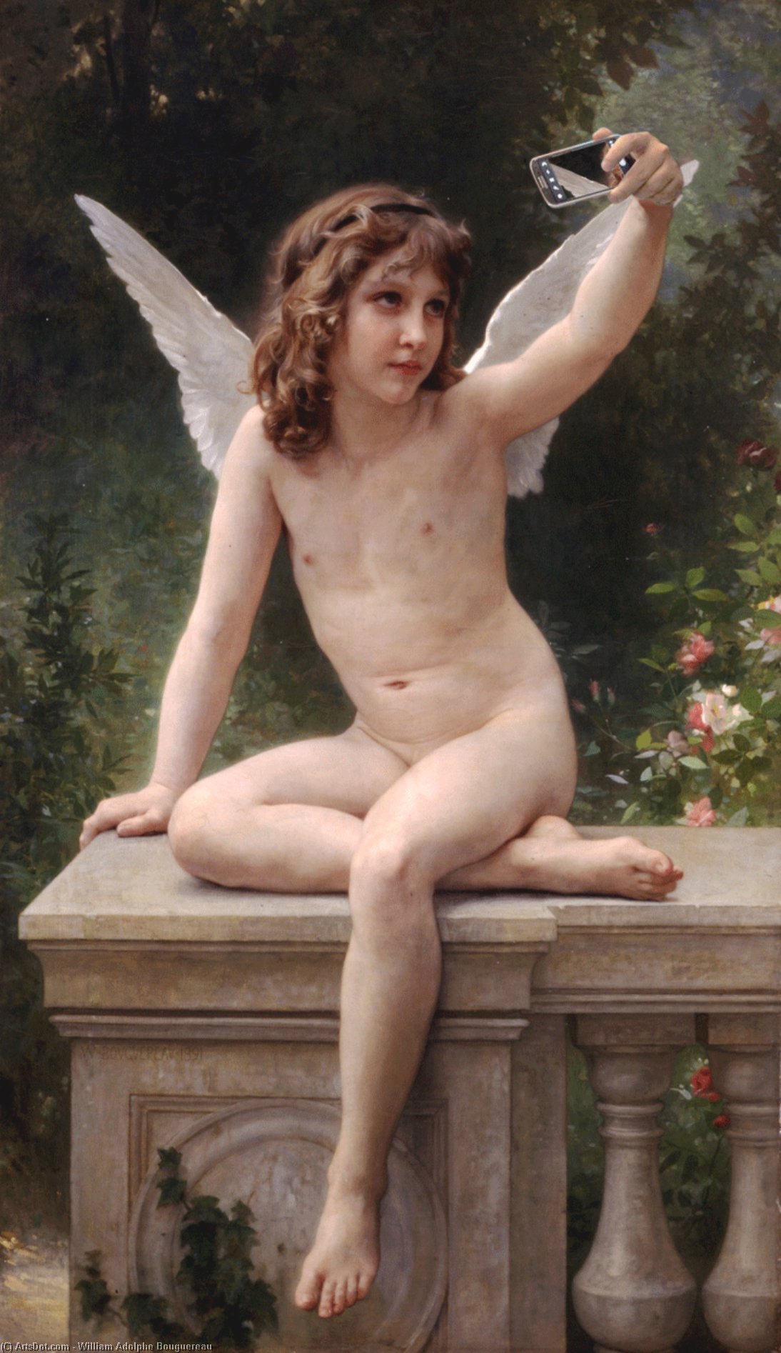 Wikioo.org - The Encyclopedia of Fine Arts - Painting, Artwork by William Adolphe Bouguereau - The prisoner