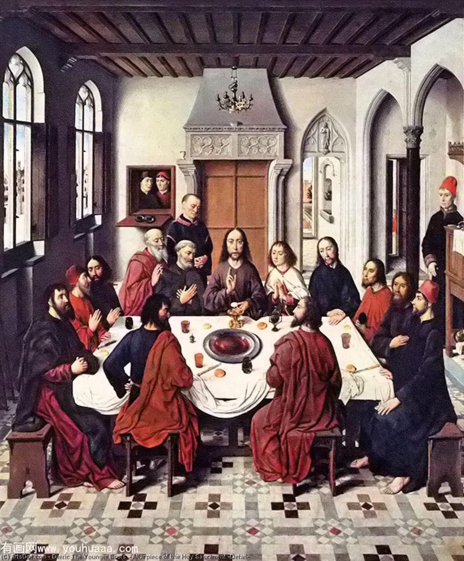 WikiOO.org – 美術百科全書 - 繪畫，作品 Dieric The Younger Bouts - 祭坛 的  的  圣  圣餐  详细