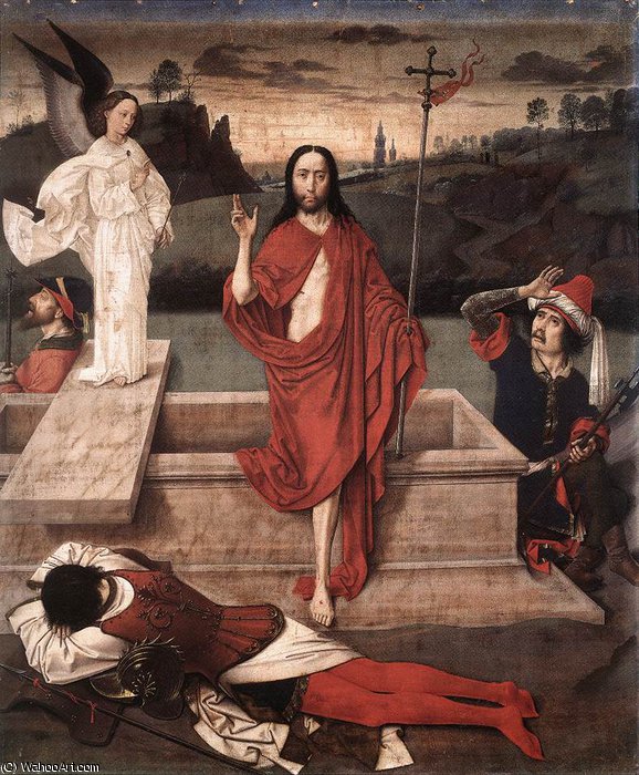 WikiOO.org - Enciclopedia of Fine Arts - Pictura, lucrări de artă Dieric The Younger Bouts - Resurrection