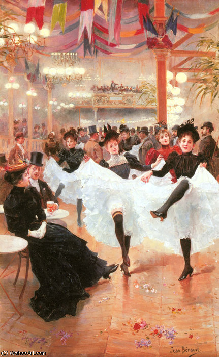 WikiOO.org - Enciklopedija likovnih umjetnosti - Slikarstvo, umjetnička djela Jean Georges Béraud - Le Cafe de Paris