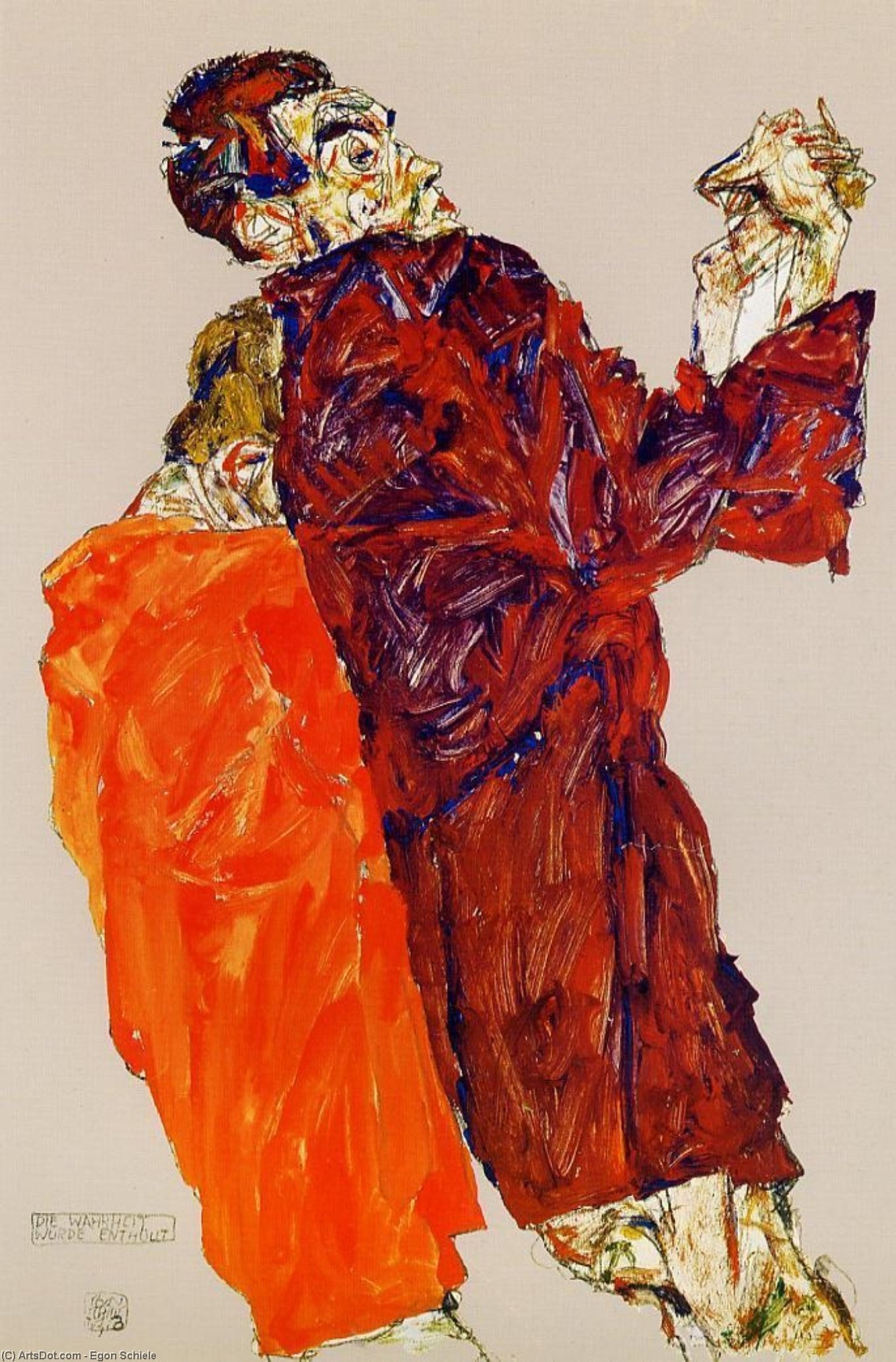 Wikioo.org - The Encyclopedia of Fine Arts - Painting, Artwork by Egon Schiele - The Truth was Revealed