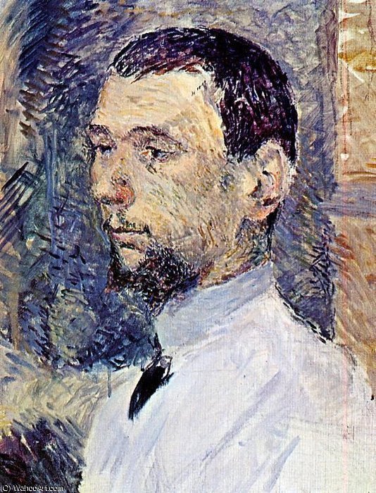 Wikoo.org - موسوعة الفنون الجميلة - اللوحة، العمل الفني Henri De Toulouse Lautrec - The artist francois gauzi