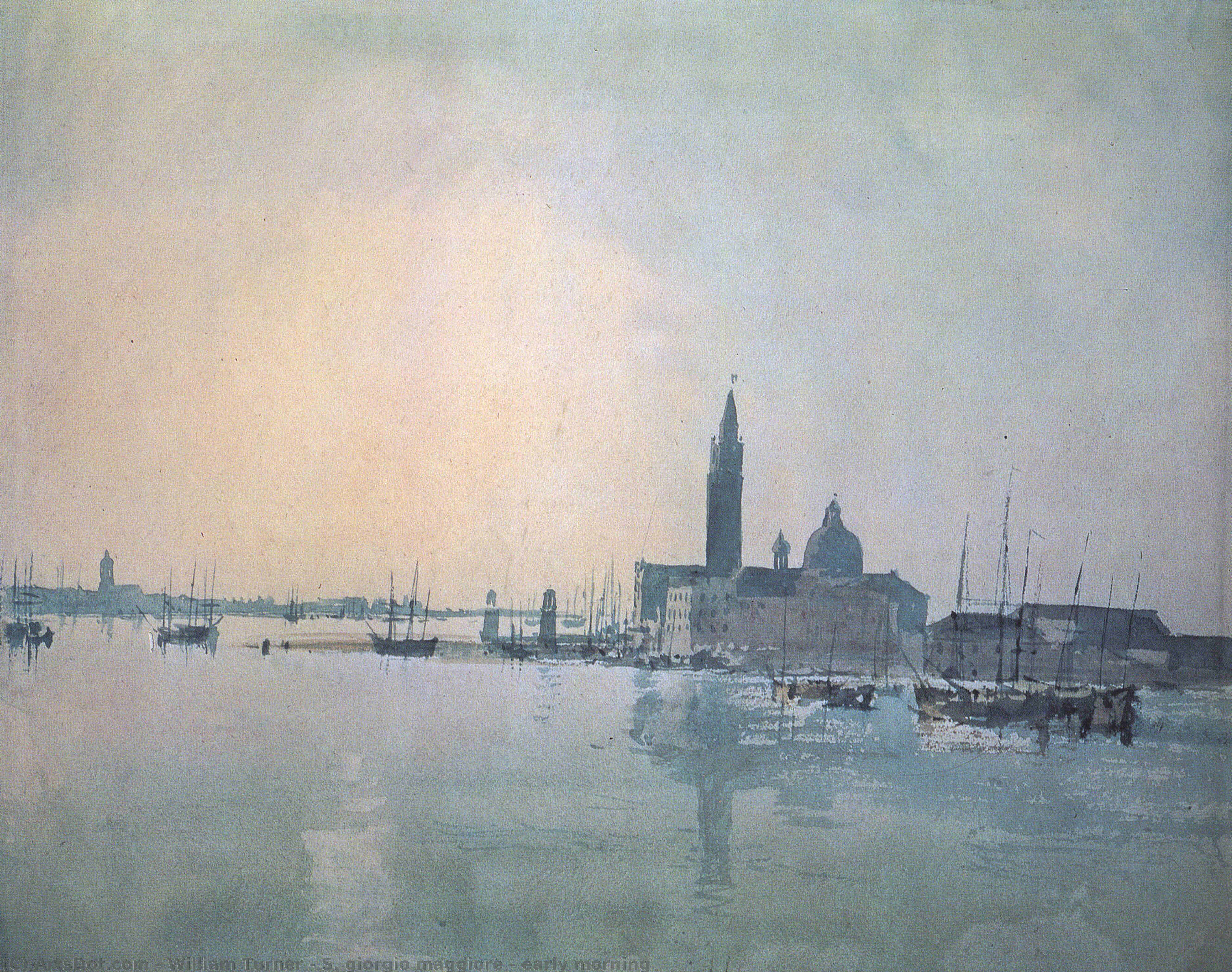 WikiOO.org - Encyclopedia of Fine Arts - Maleri, Artwork William Turner - S. giorgio maggiore - early morning