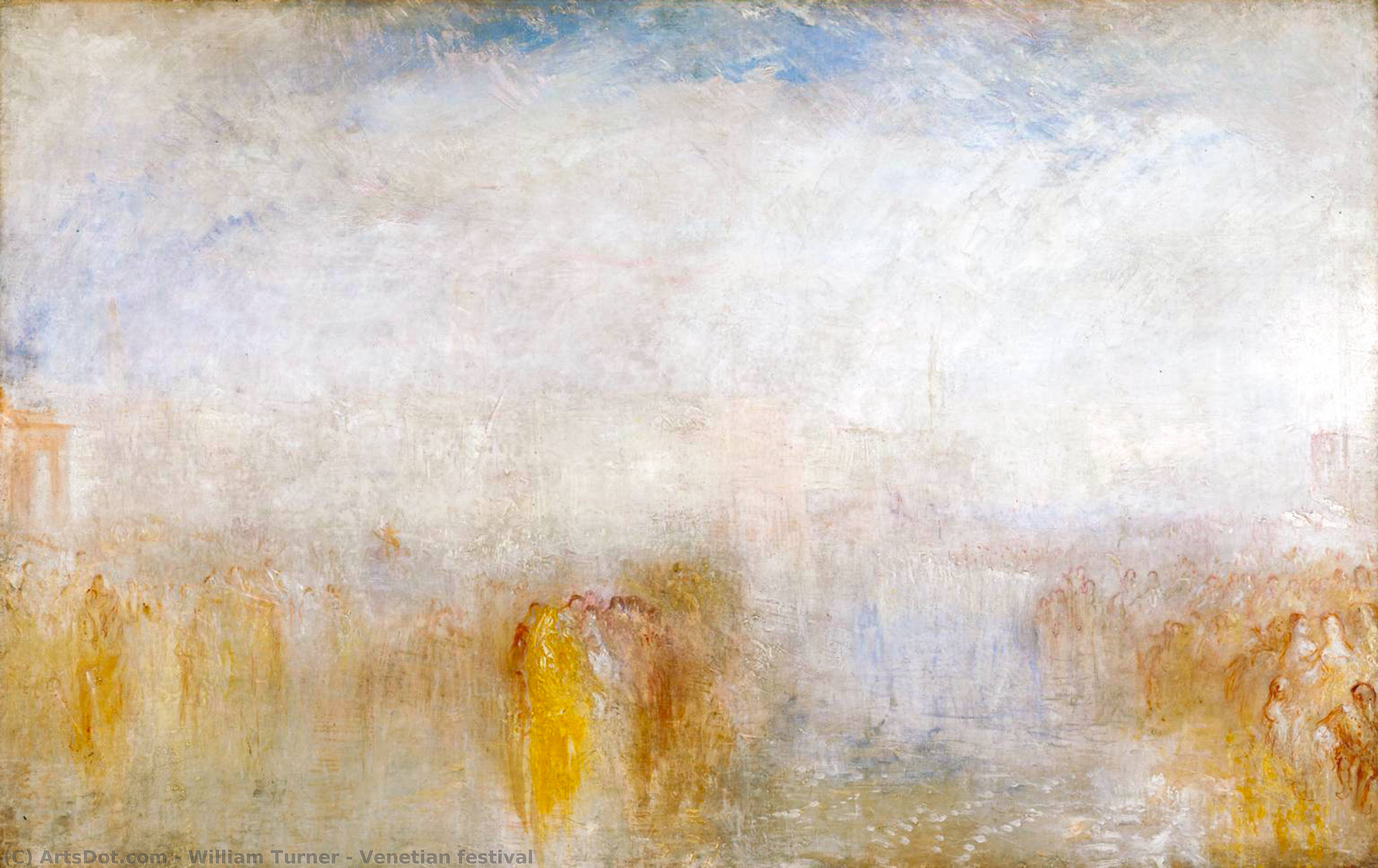 Wikioo.org - The Encyclopedia of Fine Arts - Painting, Artwork by William Turner - Venetian festival