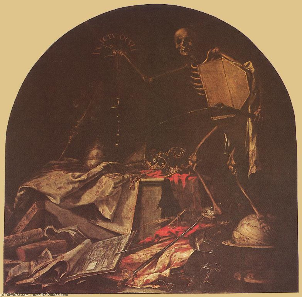 WikiOO.org – 美術百科全書 - 繪畫，作品 Juan De Valdés Leal - 寓言的 死亡