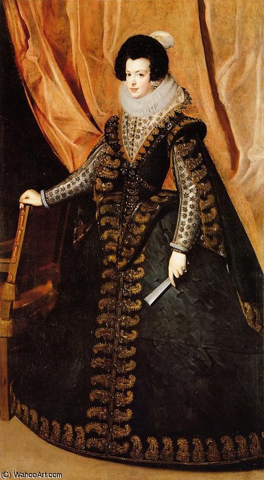 Wikioo.org - The Encyclopedia of Fine Arts - Painting, Artwork by Diego Velazquez - Queen isabel