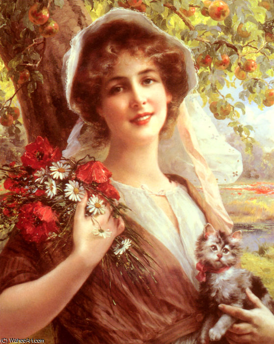 Wikioo.org - The Encyclopedia of Fine Arts - Painting, Artwork by Emile Vernon - Country summer