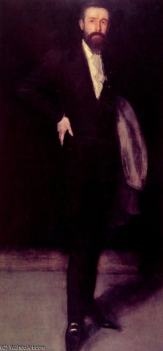 WikiOO.org - Енциклопедія образотворчого мистецтва - Живопис, Картини
 James Abbott Mcneill Whistler - Portrait of F.R. Leyland