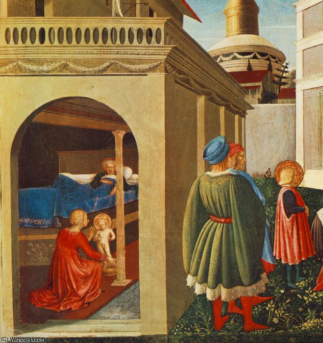 Wikioo.org – La Enciclopedia de las Bellas Artes - Pintura, Obras de arte de Fra Angelico - San Nicolás salva el barco