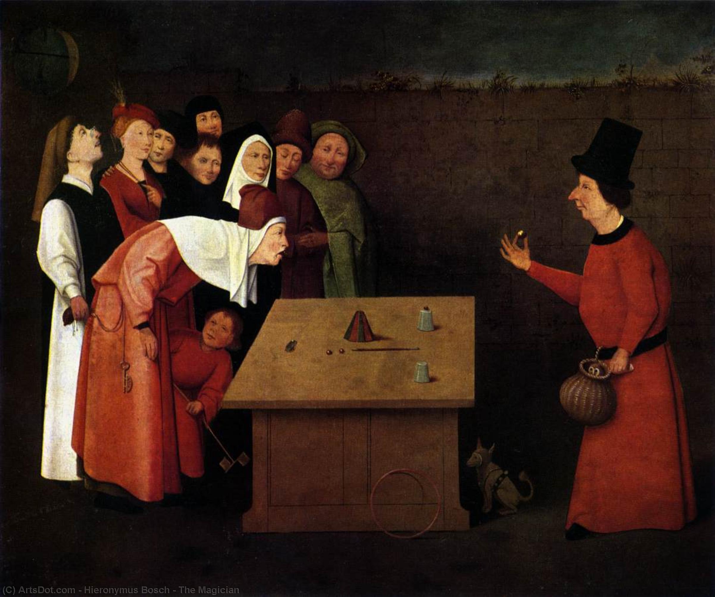 Wikioo.org - Die Enzyklopädie bildender Kunst - Malerei, Kunstwerk von Hieronymus Bosch - der zauberer