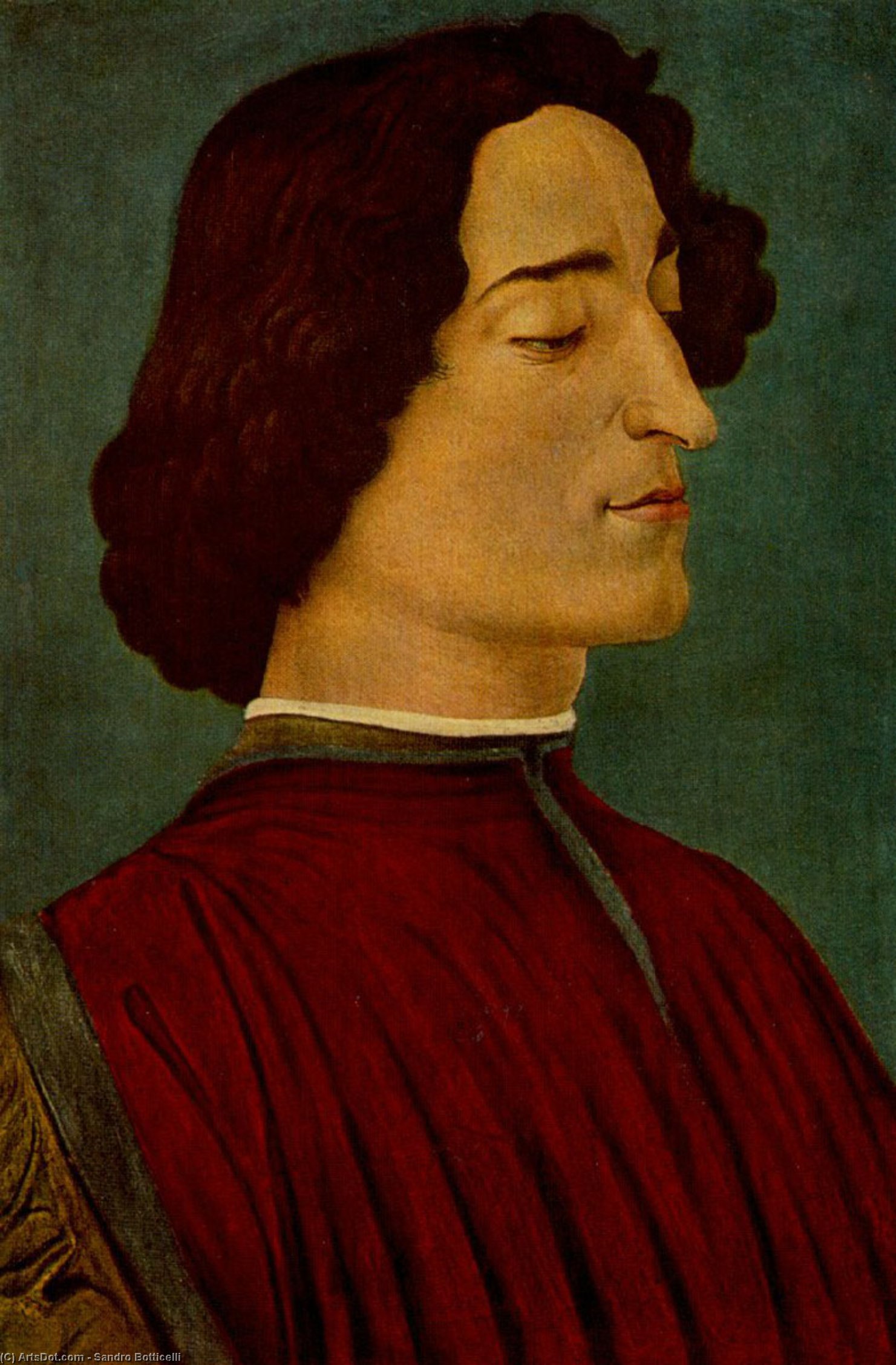 Wikioo.org - Die Enzyklopädie bildender Kunst - Malerei, Kunstwerk von Sandro Botticelli - porträt - Giuliano de' Medici