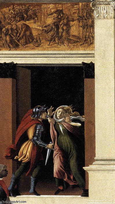 WikiOO.org - Enciklopedija dailės - Tapyba, meno kuriniai Sandro Botticelli - The Story of Lucretia (detail)