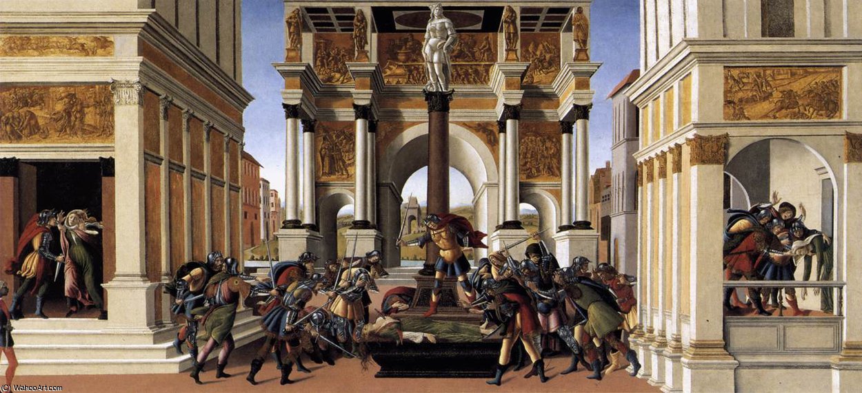 Wikioo.org - The Encyclopedia of Fine Arts - Painting, Artwork by Sandro Botticelli - The Story of Lucretia