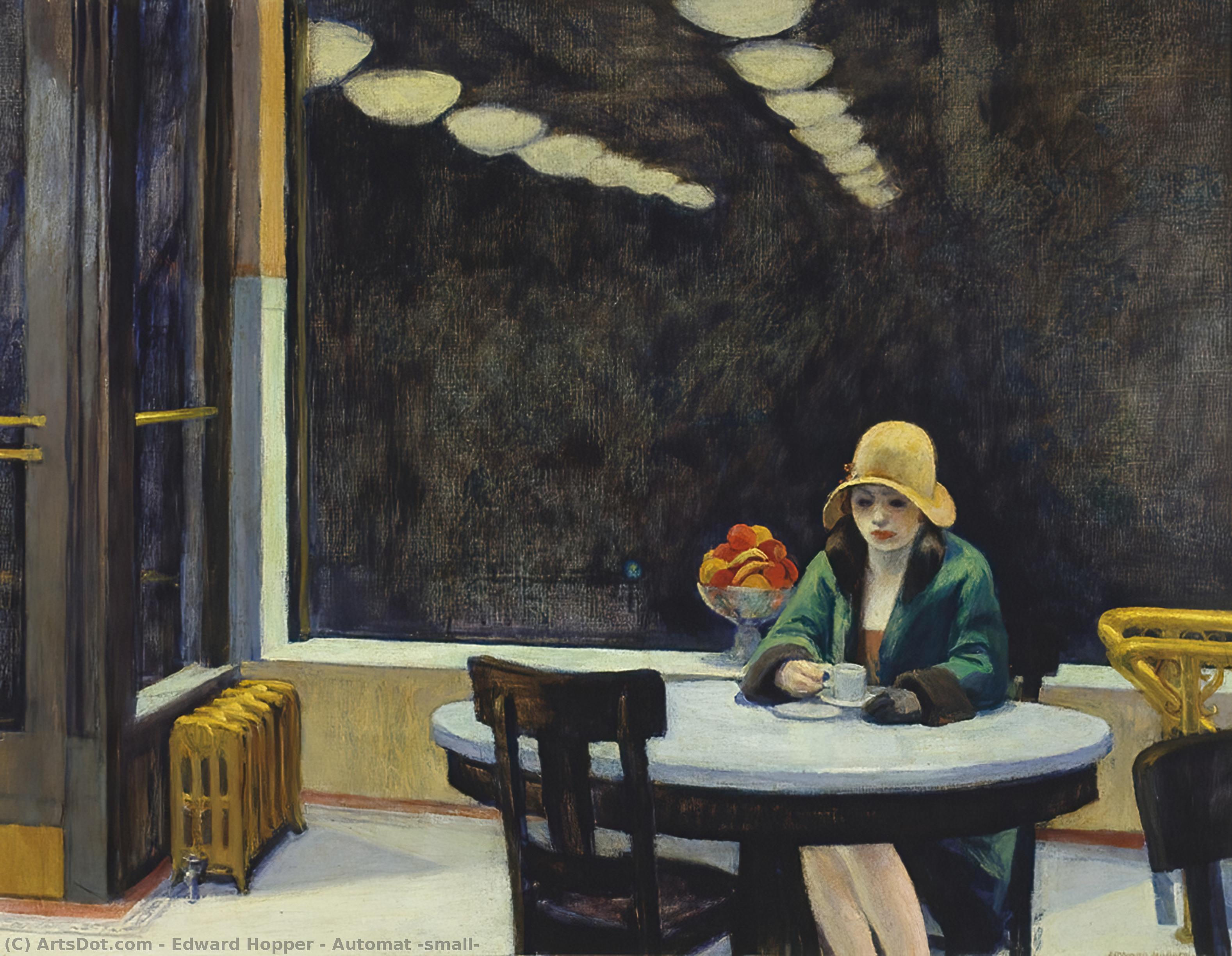 Wikioo.org - The Encyclopedia of Fine Arts - Painting, Artwork by Edward Hopper - Automat (small)