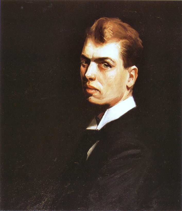 WikiOO.org - Encyclopedia of Fine Arts - Maľba, Artwork Edward Hopper - Self Portrait