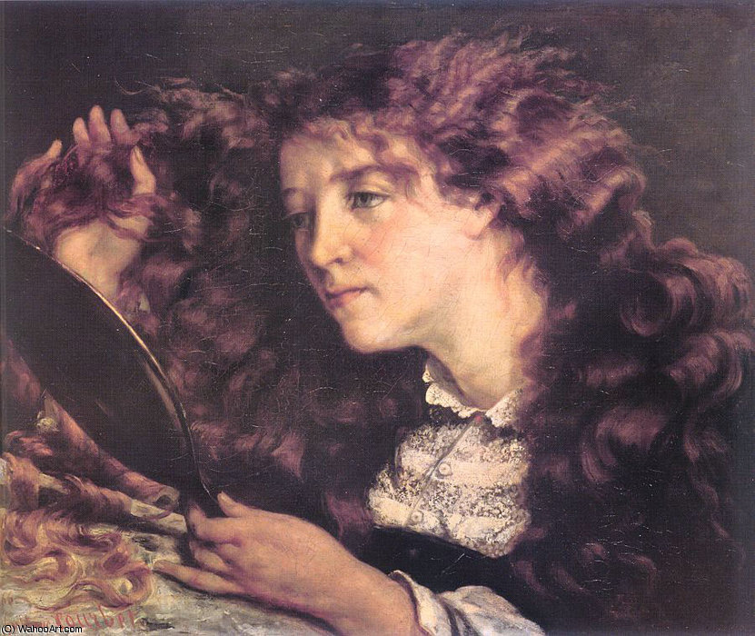 Wikioo.org - The Encyclopedia of Fine Arts - Painting, Artwork by Gustave Courbet - Portrait of Jo The Beautiful Irish Girl