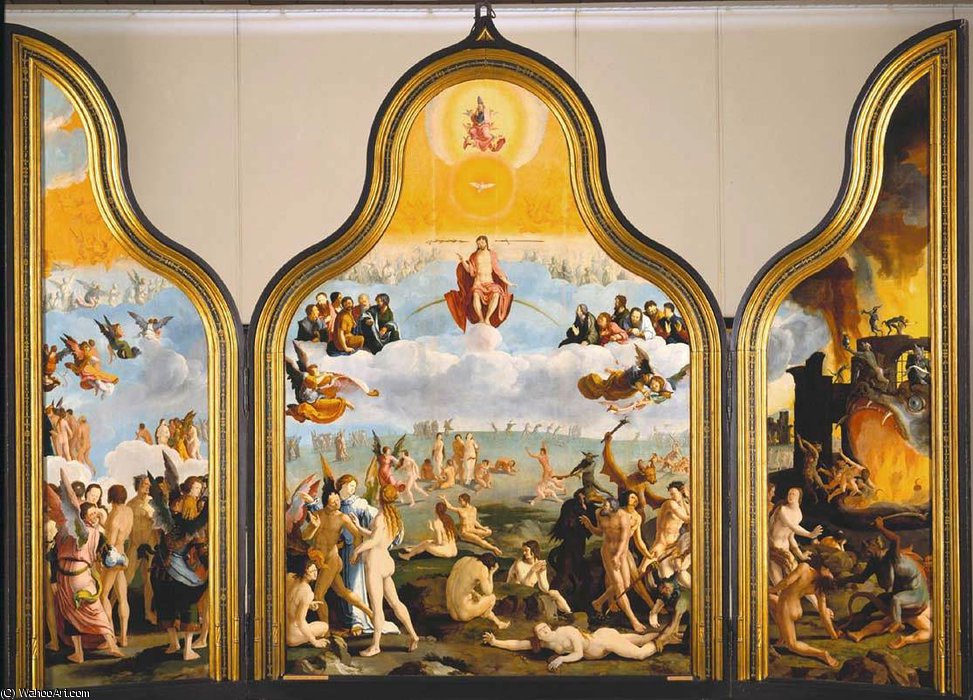 Wikioo.org - The Encyclopedia of Fine Arts - Painting, Artwork by Lucas Van Leyden - Paintings-The Last Judgment