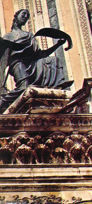Wikioo.org - The Encyclopedia of Fine Arts - Painting, Artwork by Lorenzo Maitani - The Angel; Symbol of St Matthew