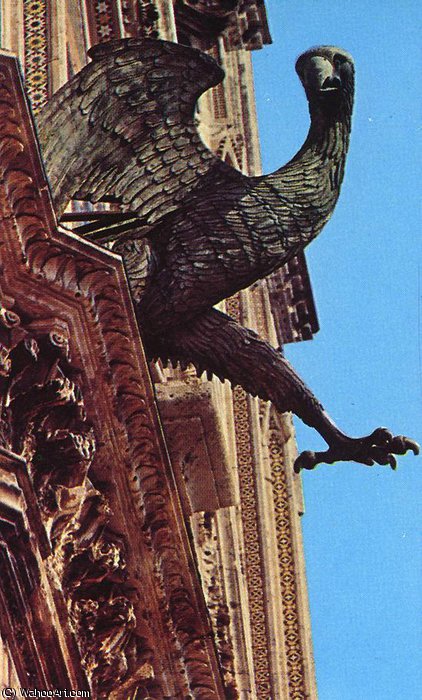 Wikioo.org - The Encyclopedia of Fine Arts - Painting, Artwork by Lorenzo Maitani - The Eagle; Symbol of St John