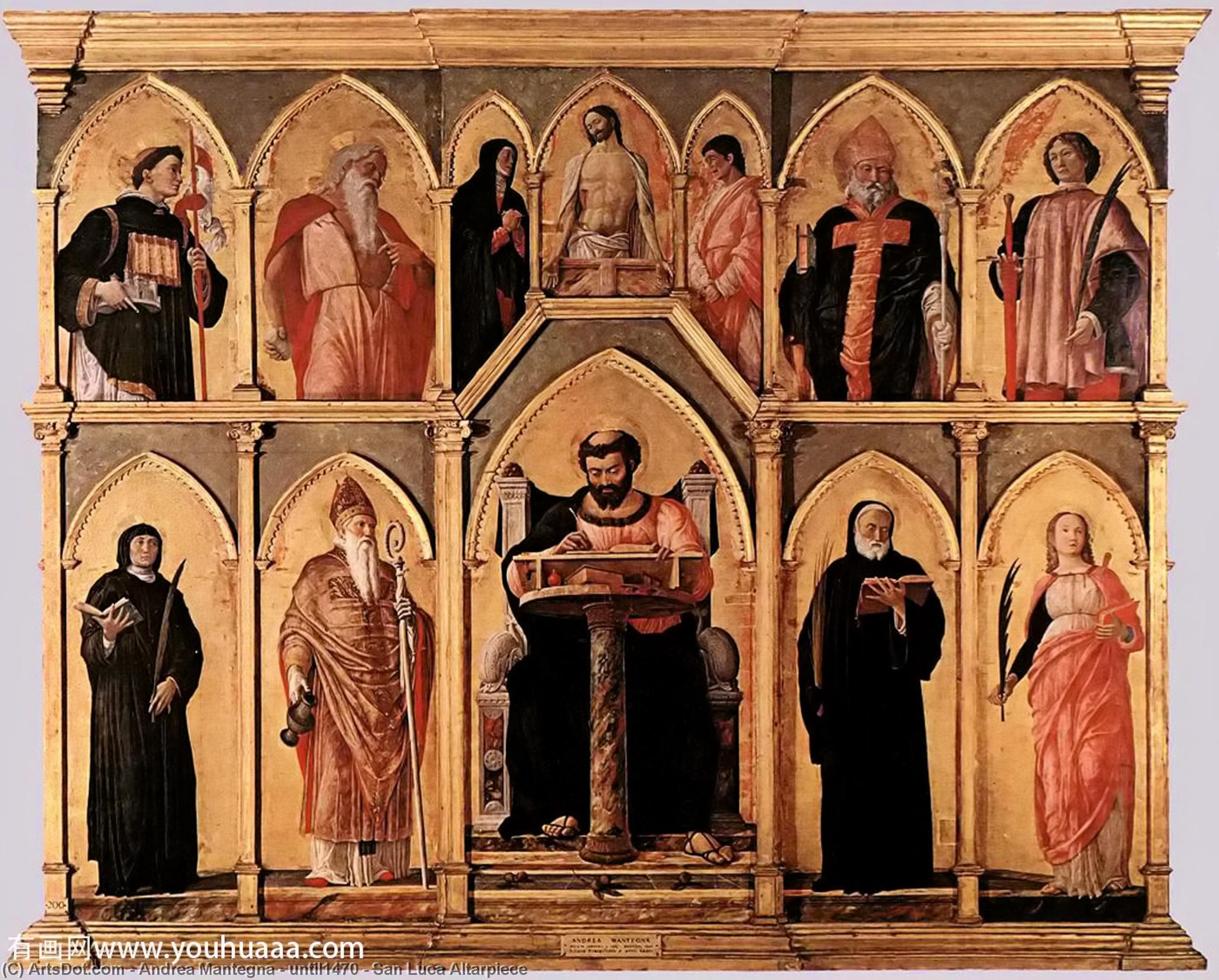 Wikioo.org - Encyklopedia Sztuk Pięknych - Malarstwo, Grafika Andrea Mantegna - until1470 - San Luca Altarpiece