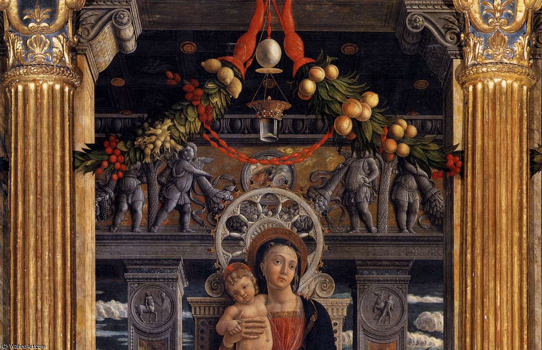 Wikioo.org - The Encyclopedia of Fine Arts - Painting, Artwork by Andrea Mantegna - until1470 - San Zeno Polyptych (detail)