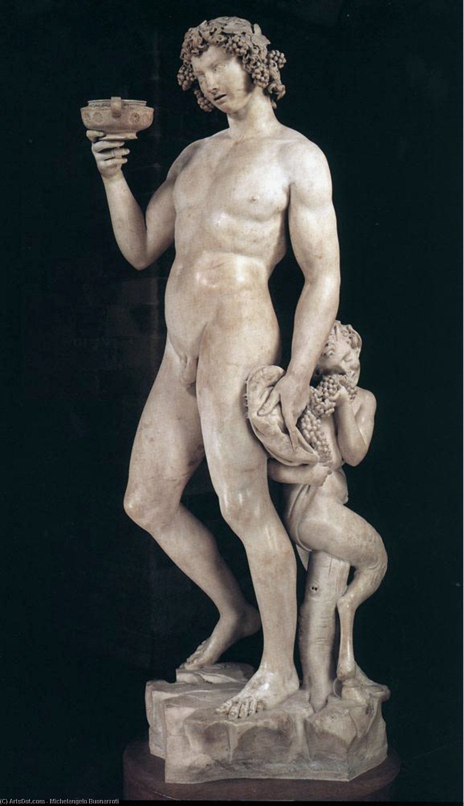 Wikioo.org - Encyklopedia Sztuk Pięknych - Malarstwo, Grafika Michelangelo Buonarroti - until Bacchus