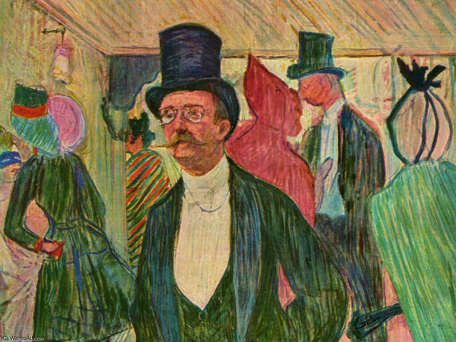 Wikioo.org - The Encyclopedia of Fine Arts - Painting, Artwork by Henri De Toulouse Lautrec - Portrait of mr fourcade